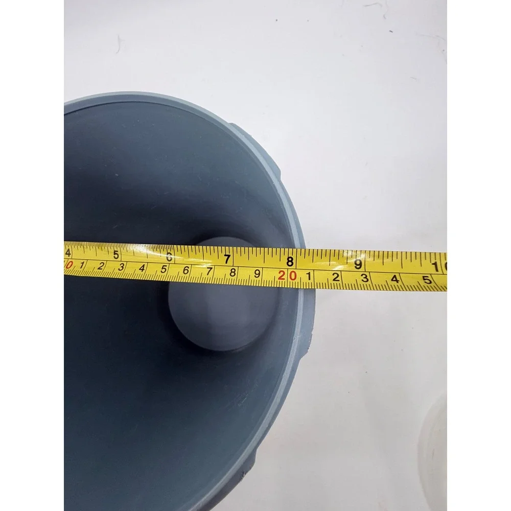 Tupperware Canister Blue Vintage Servalier Sunburst Lid Storage